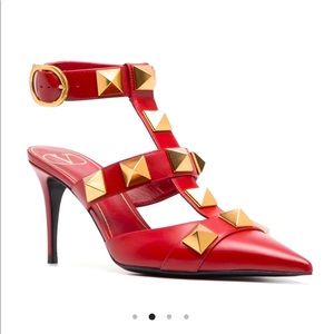 Valentino Red Studded Heels